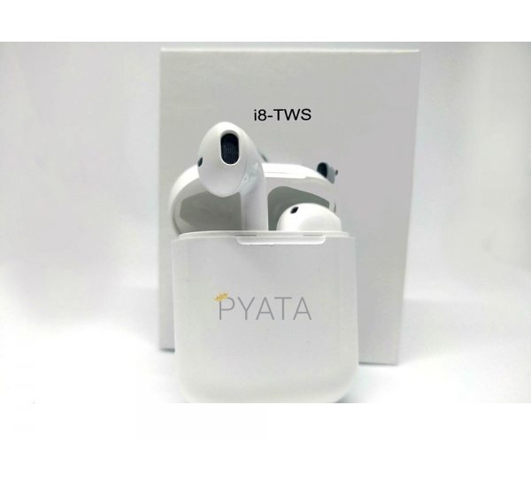 Бездротові bluetooth навушники TWS з доп станцією HBQ i8 white