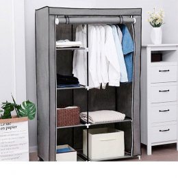 Складной тканевый шкаф Storage Wardrobe 68110 Темно-серый (259)