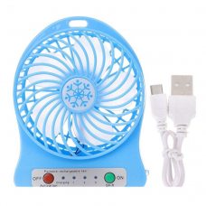 Міні-вентилятор Portable Fan Mini Блакитний