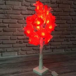 Декоративное светящееся дерево (красное)