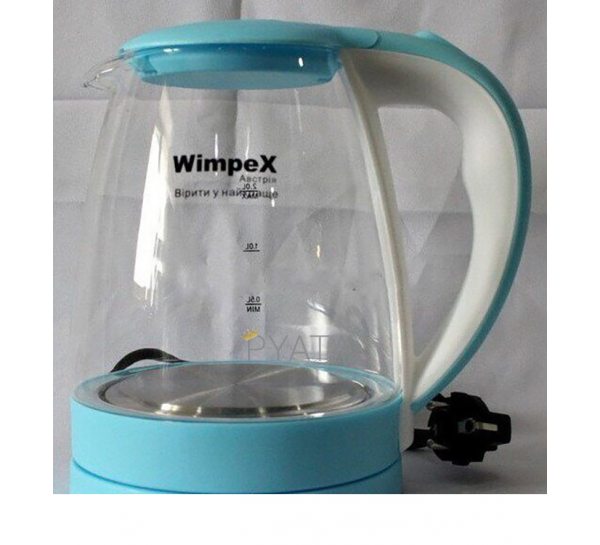 Електрочайник Kettle WX 2850 Wimpex Блакитний