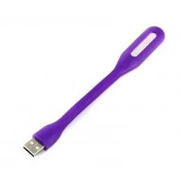 Портативний гнучкий  usb світильник USB Led Light фіолетовий