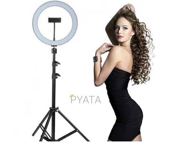 Кільцева лампа S31 LED 33 см з тримачем для телефону + Штатив в подарунок