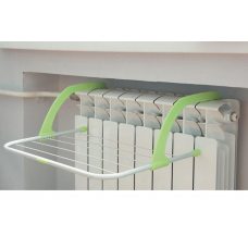 Сушилка для одежды на батарею 52х34 см съемная Fold Clothes Shelf Зеленая