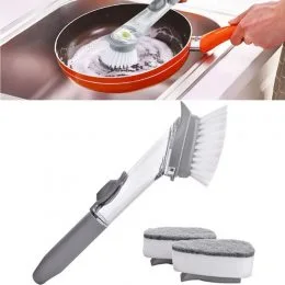 Щетка с дозатором для посуды Decontamination Wok Brush (205)