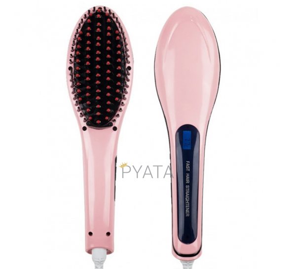 Гребінець-випрямляч з дисплеєм Hair Brush Straightening HQT-906 (В)