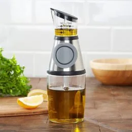 Пляшка для олії з дозатором диспенсер Press Measure Oil Dispenser
