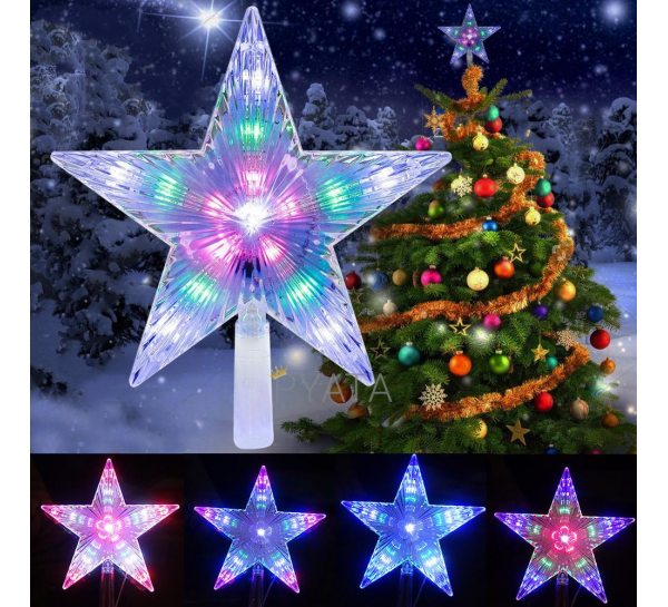 Звезда из бумаги на Новогоднюю елку