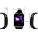 Розумні годинник Smart Watch Q18 чорні з чорним обідком