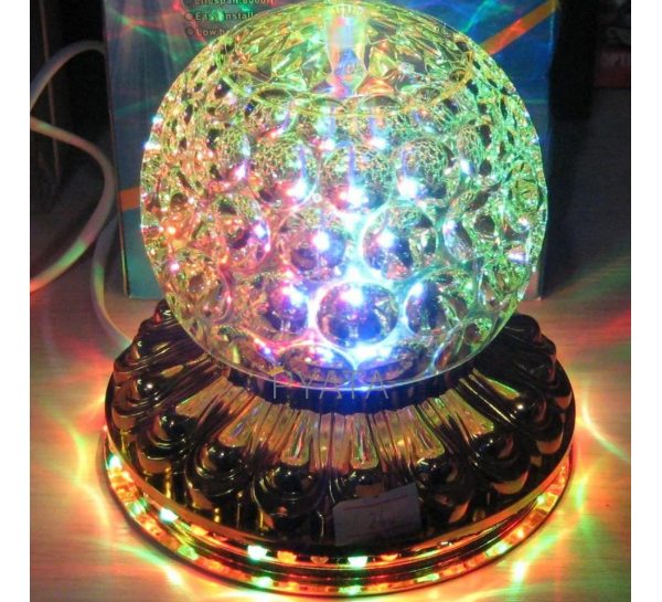 Светодиодная Диско-лампа-ночник, RHD-97-1 (Золотой Шар) (ЕМ)