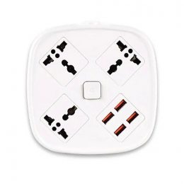 Удлинитель 3 SOCKET/4 USB SQUARE модель BKL-05 Белый