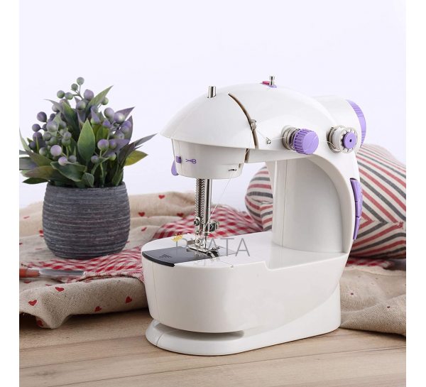 Швейна машинка портативна Mini Sewing Machine FHSM 201 з адаптером