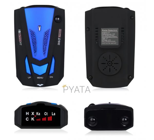 Антирадар світлодіодний GRB Radar Detector дисплей 16 BAND V7 360 градусів (225)