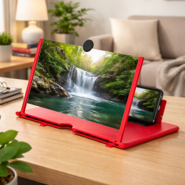 Подставка под телефон, планшет ЗD увеличительное стекло для экрана Enlarged Screen Красный