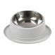 Наклонная миска для животных с металлическим поддоном для еды и воды Серый (626)
