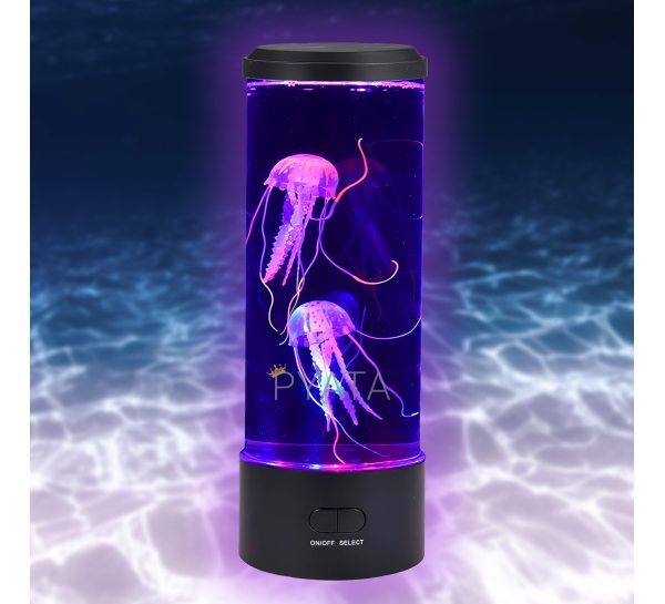 Велика лампа нічник медузи 28см Jellyfish MOOD Lamp, 7 режимів світіння, 2 медузи в комплекті