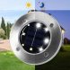 Фонарь на солнечной батарее MAXI DISC LIGHT, с штыками для газона, водонепроницаемы1 (206)