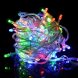 Вулична гірлянда нитка 100 RGB LED, кольорова, білий провід, 10 м