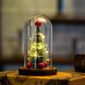 Декоративна новорічна ялинка, що світиться в колбі 15 см (Зелена) / HA-200