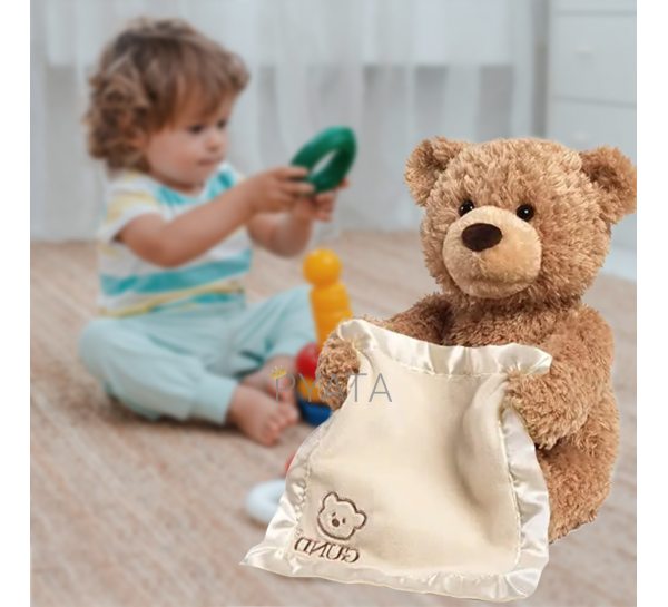 Детская Интерактивная игрушка говорящий Мишка Peekaboo Bear 33 см (205)