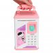 Детская электронная копилка-сейф с отпечатком пальца и кодовым замком Robot Bodyguard розовая