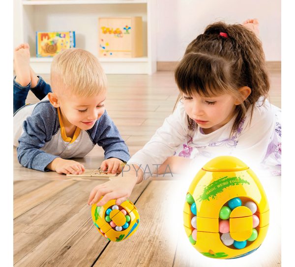 Іграшка головоломка антистрес Puzzle Ball Magic Spinner Cube 633-117M Жовтий/633-117M/245