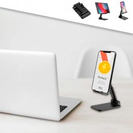 Универсальная подставка держатель для телефона и планшета Folding desktop phone stand Черный  (509) (В)
