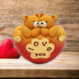 Статуетка до Дня всіх закоханих Ведмедика Тедді на серці "I love you" D-298