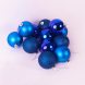 Набор ёлочных украшений, глянцевые, матовые и блестящие шарики на ёлку 4 см 20 шт  (сиреневый цвет) (В)