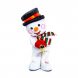Іграшка новорічна музичний Сніговик під ялинку (№2)