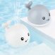 Игрушка для ванной Кит с фонтаном светящийся Spray Water Bath Toy Серый (225)