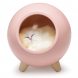 Дитячий портативний настільний нічник-світильник "Котик у будиночку" з регулюванням яскравості Рожевий (624)