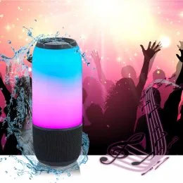Акустика беспроводная колонка с подсветкой charge Pulse 3 Черный (212)