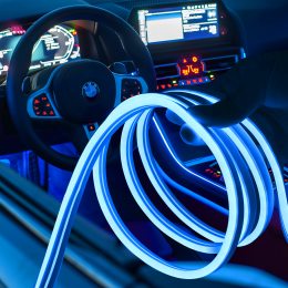 LED Підсвічування для салону автомобіля Car Cold Light Line 4 м EL-1302-4M Синій (237)