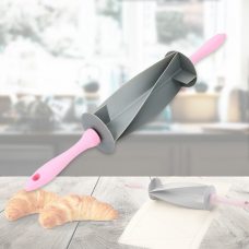 Скалка для нарезки теста Sweet Croissant Cutter 0281 Розовая (B)