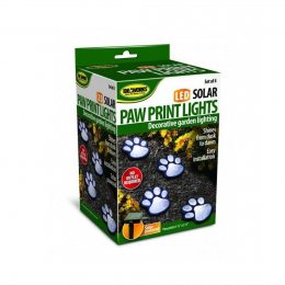 Автономный светильник следы Paw Print Light на солнечной батарее 4 шт (211)
