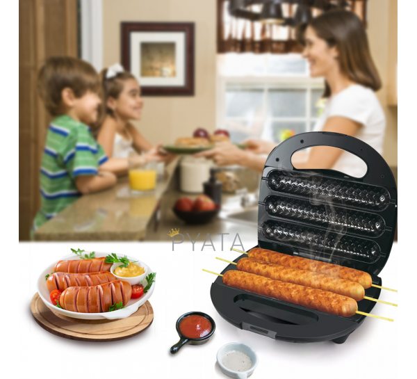 Электро гриль Hot Dog Maker DSP KC-1132  приготовление хот-догов и корн-догов 750W (211)