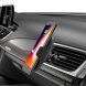 Автомобільний зарядний пристрій С9 з підтримкою бездротової зарядки Qi, Чорний