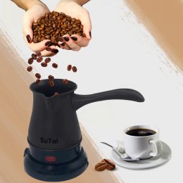 Электрическая кофеварка-турка Su Tai 168 0,5 л 600 Вт, Черный