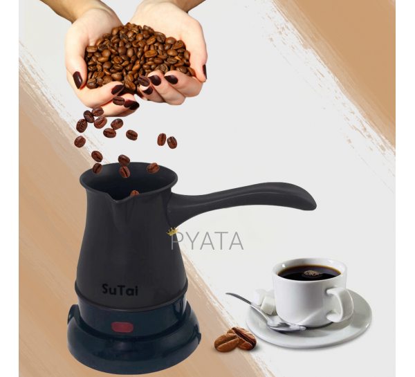 Электрическая кофеварка-турка Su Tai 168 0,5 л 600 Вт, Черный
