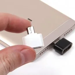 Адаптер переходник OTG - USB для передачи и синхронизации, Белый
