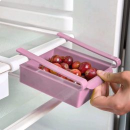 Подвесной контейнер для холодильника и дома Refrigerator Multifunctional Storage Box, Розовый