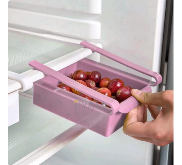 Подвесной контейнер для холодильника и дома Refrigerator Multifunctional Storage Box, Розовый