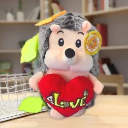 Мягкая плюшевая игрушка ёжик с сердцем A-Toys Lid в подарочной упаковке
