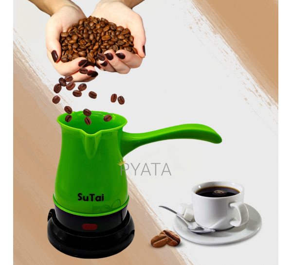 Електрична кавоварка-турка Su Tai 168 0,5 л 600 Вт, Зелений