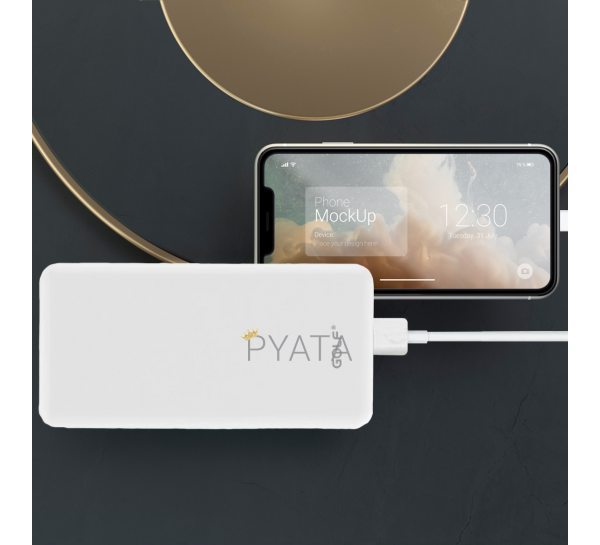 Портативна Універсальна батарея Power bank GOLF G57 20000mAh, Білий