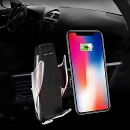Автомобільний бездротовий зарядний пристрій автоутримувач Penguin Plus Smart Sensor S5