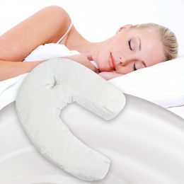 Ортопедическая подушка Comfort Side Sleeper с отверстием для уха, Белая