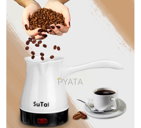 Электрическая кофеварка-турка Su Tai 168 0,5 л 600 Вт, Белый