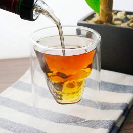 Склянка для алкоголю Череп з подвійним дном 70 мл. (509)